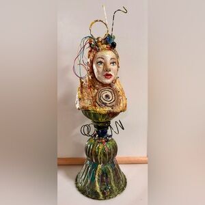 Original sculpture by LoVallo mixed media found objects